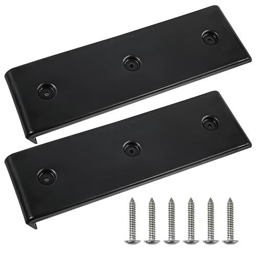 NICERINC Boat Trailer Glide Bunk Enders，Boat Trailer Bunk for Launching & Loading Boat on/Off Trailer Easier,Boat Trailer Bunk Slicks （Black,3" x 10"