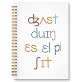 ROXMART Cuaderno en espiral de regalo para patólogos del habla y el lenguaje, diario de terapia del habla, cuaderno de regalos para terapeutas de psicología, cuaderno de 5.5 x 8.3 pulgadas