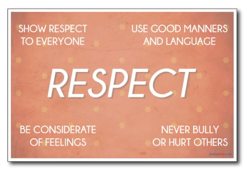Respect - NEW Classroom Motivational Poster