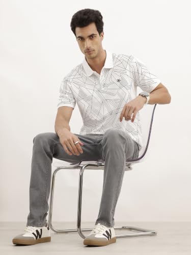 Image of WROGN Men's 100% Cotton T-Shirt | All-Over Print | Slim Fit