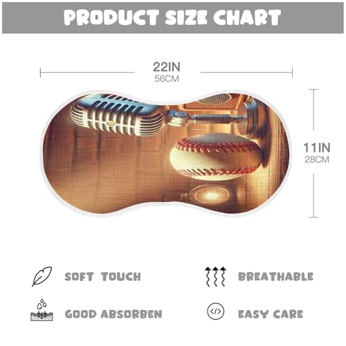 Baseball Baby Burp Cloths Burp Cloth Rags Cotton Burp Clothes Absorbent Muslin Burp Cloths Soft for Girl Unisex Boy Newborn 1 Pack 22x11 Inches2