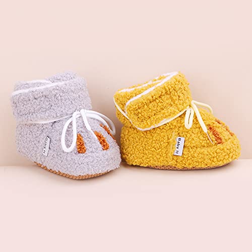 Baby Soft Fleece Booties Infant Slippers Socks Shoe Non Slip Toddler First Walk Winter Ankle Shoes4