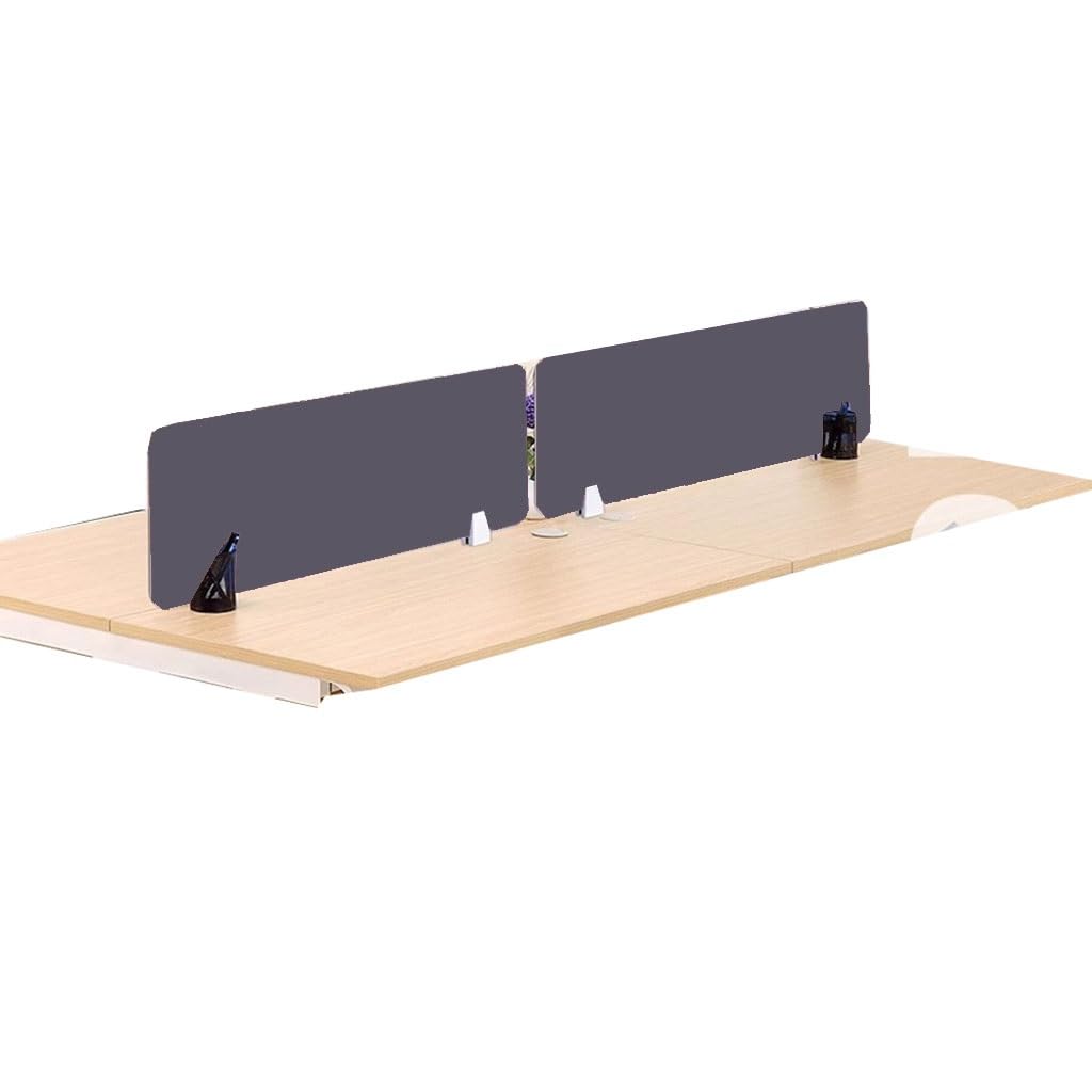 Lot de 2 panneaux acoustiques de séparation de bureau insonorisants avec pieds de support, écran d'intimité pour salle de classe, bureau - Réduit le bruit et augmente la productivité