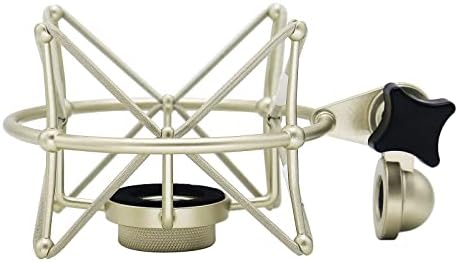 TLM 103 Shock Mount - Microphone Mount Compatible for Neumann TLM 103 M147 Condenser Mic by SUUNTOK,Silver