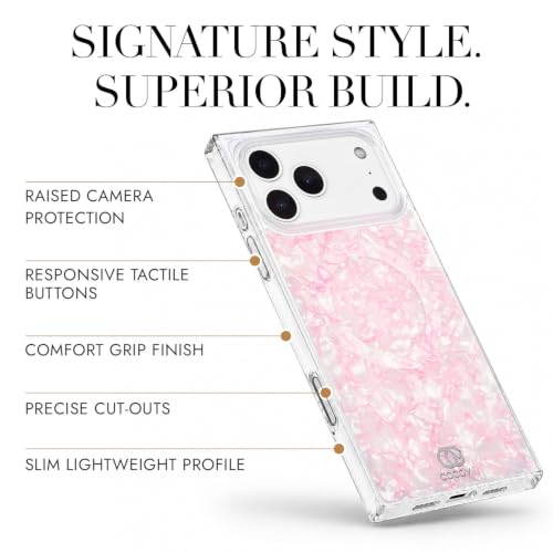 Image of COCOMII Rectangle for iPhone 18 Pro Max /17 Pro Max Case, Hot Pink Opal