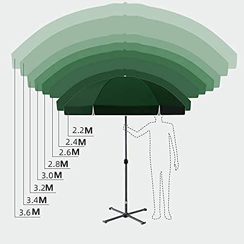 Parasol ogrodowy Duży parasol zewnętrzny, Parasol handlowy, Parasol ogrodowy, Parasol przeciwsłoneczny i przeciwdeszczowy Dwa w jednym, średnica 3,4 m Nadaje się na plażę, taras, dziedziniec