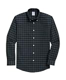 [Brooks Brothers] [ブルックスブラザーズ] ノンアイロン ストレッチオックスフォード GFロゴ シーズナルパターン カジュアルシャツ Regular Fit 100223183 ダークグリーン S