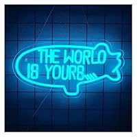 Neon Sign The World IS Yours Wall Decoration neon Light 42cm×23cm