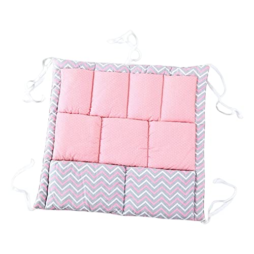 Tooyful Baby Crib Hanging Storage Bag,Hanging Bottle Toy Pockets,Clothing Organization, Pink #TOP6