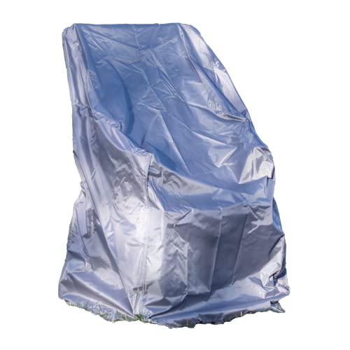 Acamp Relaxliege / Gartenstuhl Abdeckung 66x66x120/80 cm anthrazit | robust und witterungsfest aus PE-Bändchengewebe | ideal geeignet für Stapelstühle | für Garten und Terrasse