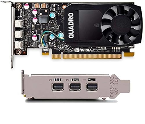 Nvidia Quadro P400 2GB GDDR5 Single-Slot Scheda Grafica – 256 CUDA Cores, 64bit, 3 porte Mini DisplayPort 1.4, 30W, PCI Express 3.0 x16 con staffa ad alto e basso profilo (scatola semplice) - Scheda video - Immagine 4