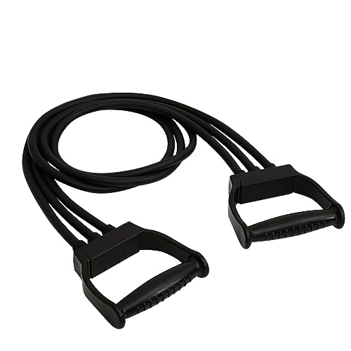 Image of Fitcozi Triple Tube Exercise Resistance Band for Physical Fitness and Yoga at Home & Gym for Men & Women (Black)
