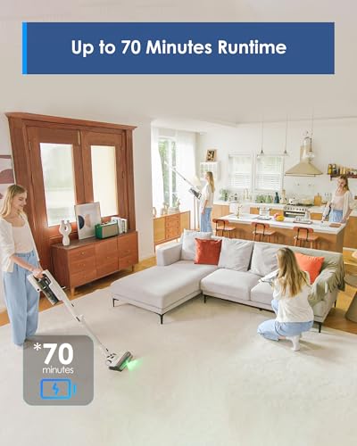 Tineco Floor ONE S5 Smart Cordless Wet Dry Vacuum Cleaner and Mop for Hard Floors&Pure ONE A50S Cordless Stick Vacuum Cleaner, 185W Suction, 70Min Runtime