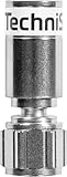 TechniSat 100 Stück F-Kompressionsstecker 3.9 - Hochwertiger F-Stecker...