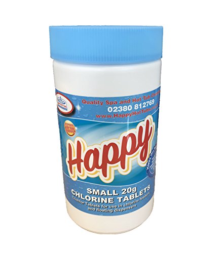 Happy Hot Tubs 50 x 20g Chlorine Tablets for Hot Tubs Swimming Pools
