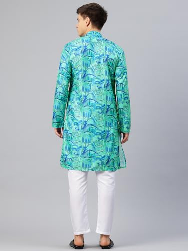 Image of Luxrio Kurta Set for Men Cotton Blend Kurta with Pyjama Set Ethnic Set