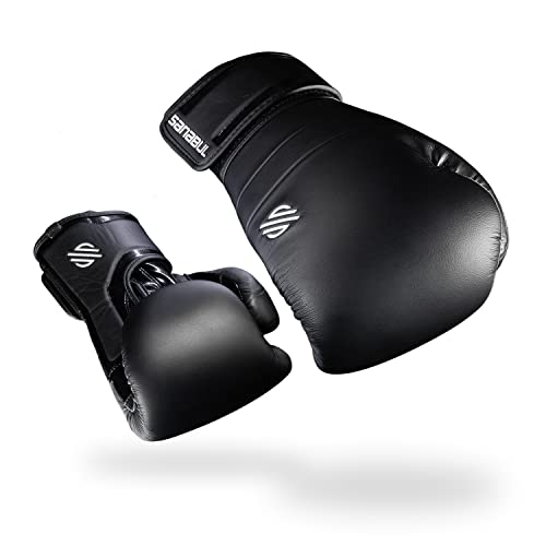 Sanabul Lab Series Boxing Gloves For Men And Women (Black/White, 16 Oz) #TOP6