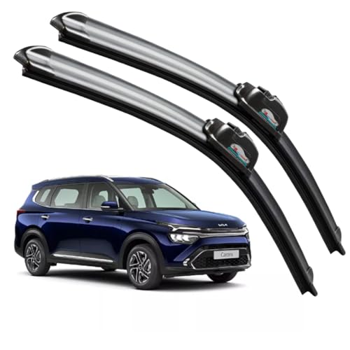 Image of Frameless Rubber Car Wiper Blades Set of 2 Compatible with (Kia Carens (D-24,P-16))