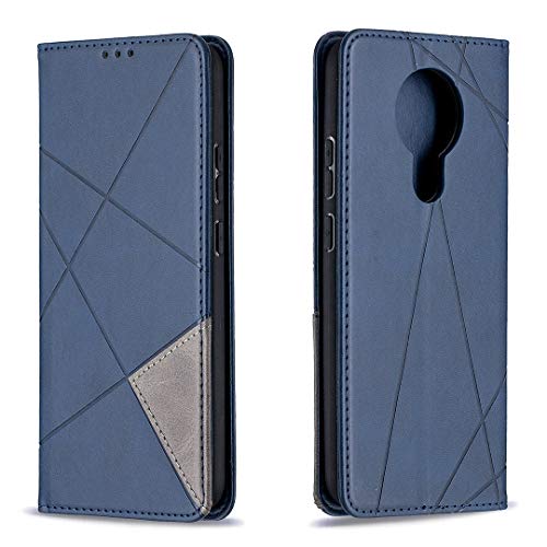 Posanter Funda para Nokia 3.4, PU Cuero Flip Carcasa Fundas Móvil de Tapa Libro con Cierre Magnético, Tarjetero y Suporte, Capa Plegable Cartera Flip Cover Case, Tipo Étui Piel Protección (Azul)