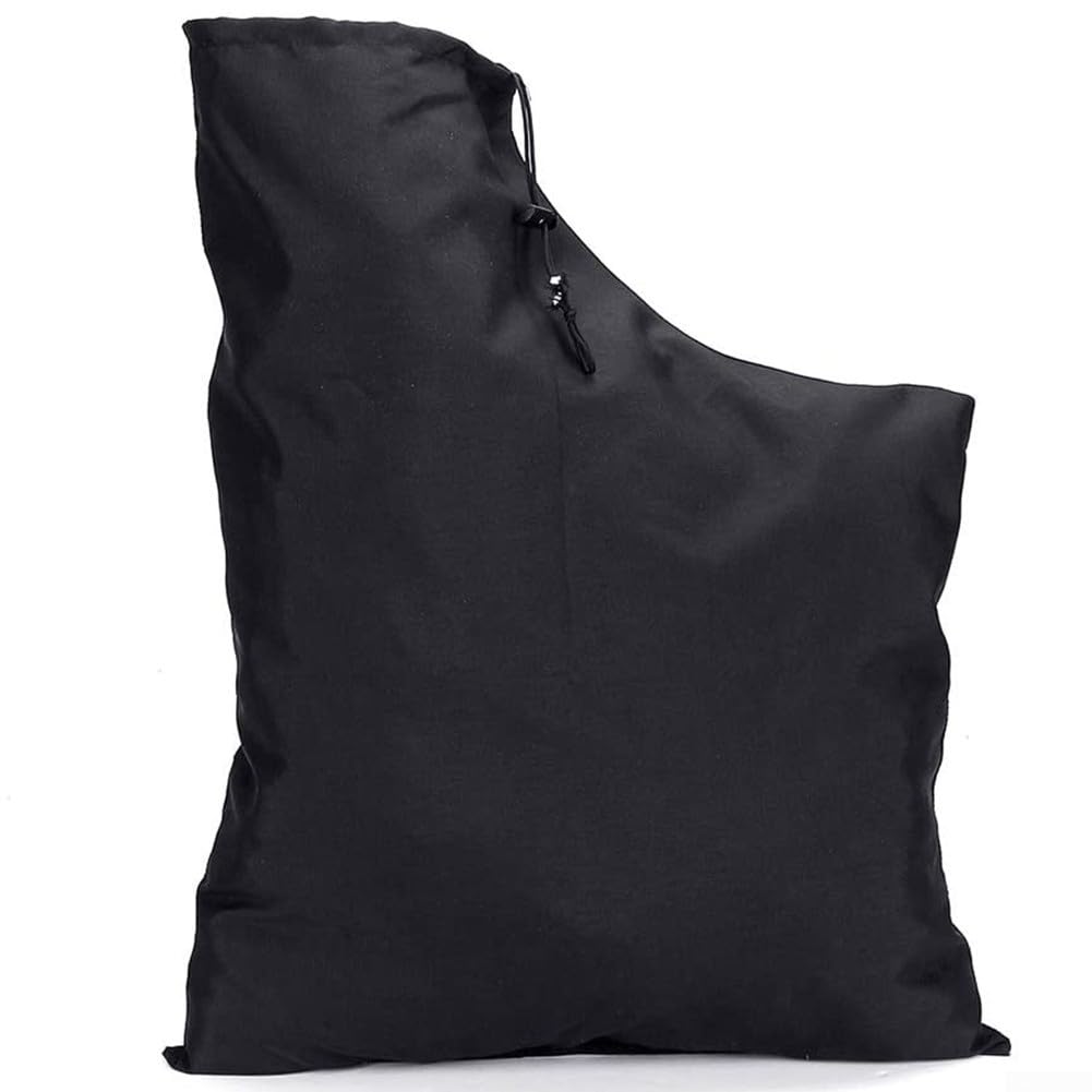 Bolsa de recogida para hojas, bolsa de almacenamiento de hojas, resistente al desgarro, impermeable, compatible con aspiradora, color negro