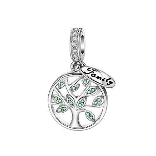 Charm cœur en argent pour maman et épouse bijou symbolique amour familial