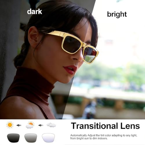 Image of OhO sunshine AI Smart Glasses for Men & Women, Bluetooth Smart Sunglasses with Open Ear Audio & ChatGPT Real-Time Translation (165 Languages), Smart AI Glasses with 10H for Meeting Travel Daily Wear