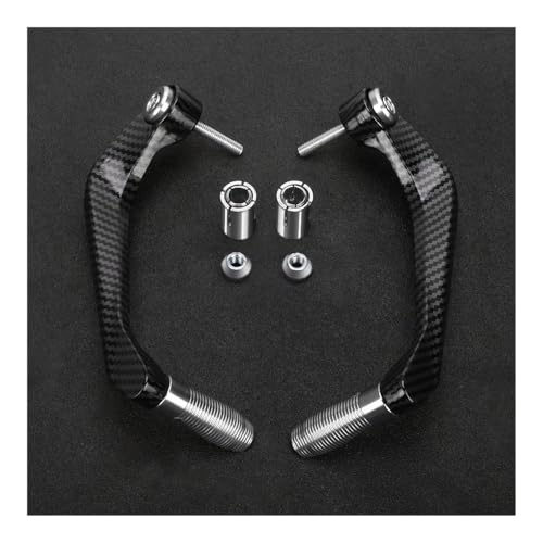 Guidon moto protégé sur circuit grâce au garde-main aluminium pour GSX-R