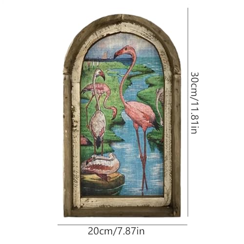 Pièce maîtresse des oiseaux roses pour salon moderne et chic - 4