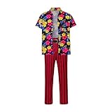 BridgeRcos Adult Ace Ventura Pet Detective Costume Funny 90's Movie Character Cosplay Outfits for Men Halloween M