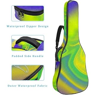 Housse de transport étanche pour guitare avec bandoulière réglable Style rétro, Multicolore 10., 42.9×16.9×4.7 in… - Les Beatles, Paul McCartney, John Lennon, RIngo Starr, George Harrison Housse de transport étanche pour guitare avec bandoulière réglable Style rétro, Multicolore 10., 42.9x16.9x4.7 in… – Image 4