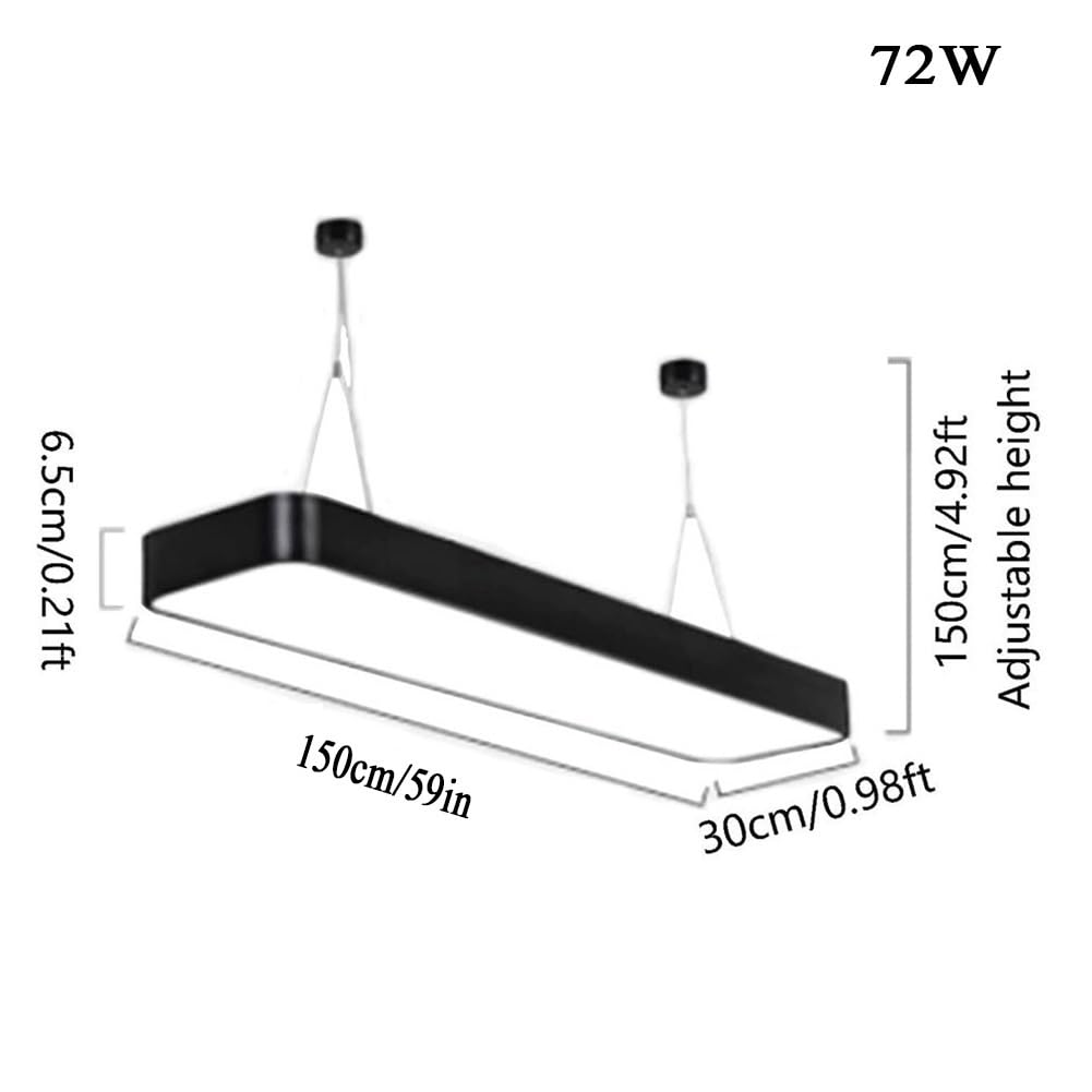 Dario rettanare Lungo a Sospensione, Tavolo da Biliardo, Dario lineare Minimalista a LED, da a Sospensione per Sala da Biliardo, Sala da Pranzo, Ufficio, Palestra, Negozio, da