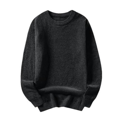 Men's Non-Iron Grey Sweaters Spring Autumn Winter Classic Style Casual Pullovers Men's Crew Neck Sweater3