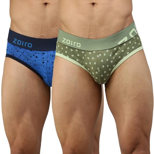 Image of Zoiro Men's Brief | Soft Band | Soft No-Marks Elastic | Breathable Innerwear | Pack of 1 | Color May Vary