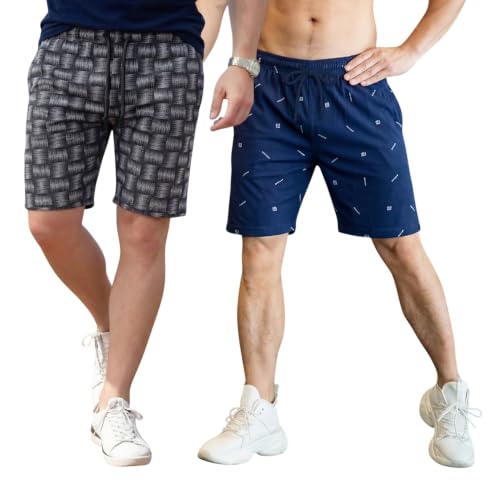 Image of FEEL TRACK Men Cotton Regular Fit Shorts