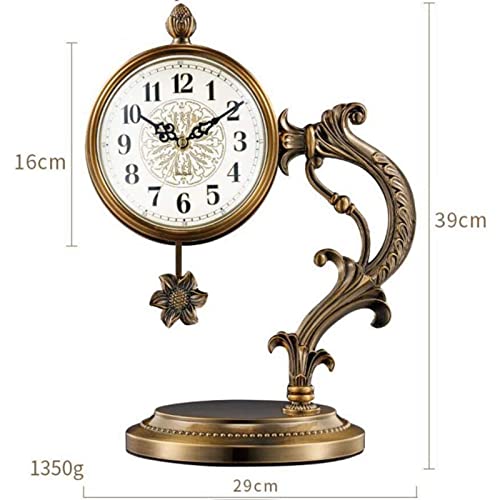 Relógio De Lareira Relógio De Pêndulo Banhado a Cobre Para Sala De Estar Grande Mesa De Estudo Relóg