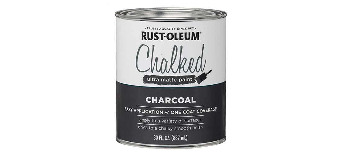 Rustoleum 285144 Chalked Ultra Matte Paint – Charcoal