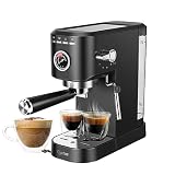 CYETUS Espresso Machine with Milk Frother Steaming Wand, Barista Coffee Machine with Pressure Gauge,