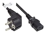 euro netzkabel 5 m weiß Kabel: H05-VV-F (3G) x 1, 00 mm² - max. Strombelastbarkeit: 10 A/ 250 V - für ihr Büro, Office, Geschäft oder privaten Haushalt