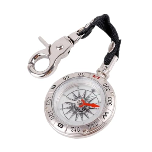 Brújula de Bolsillo Retro Ligera con Cordón para Camping