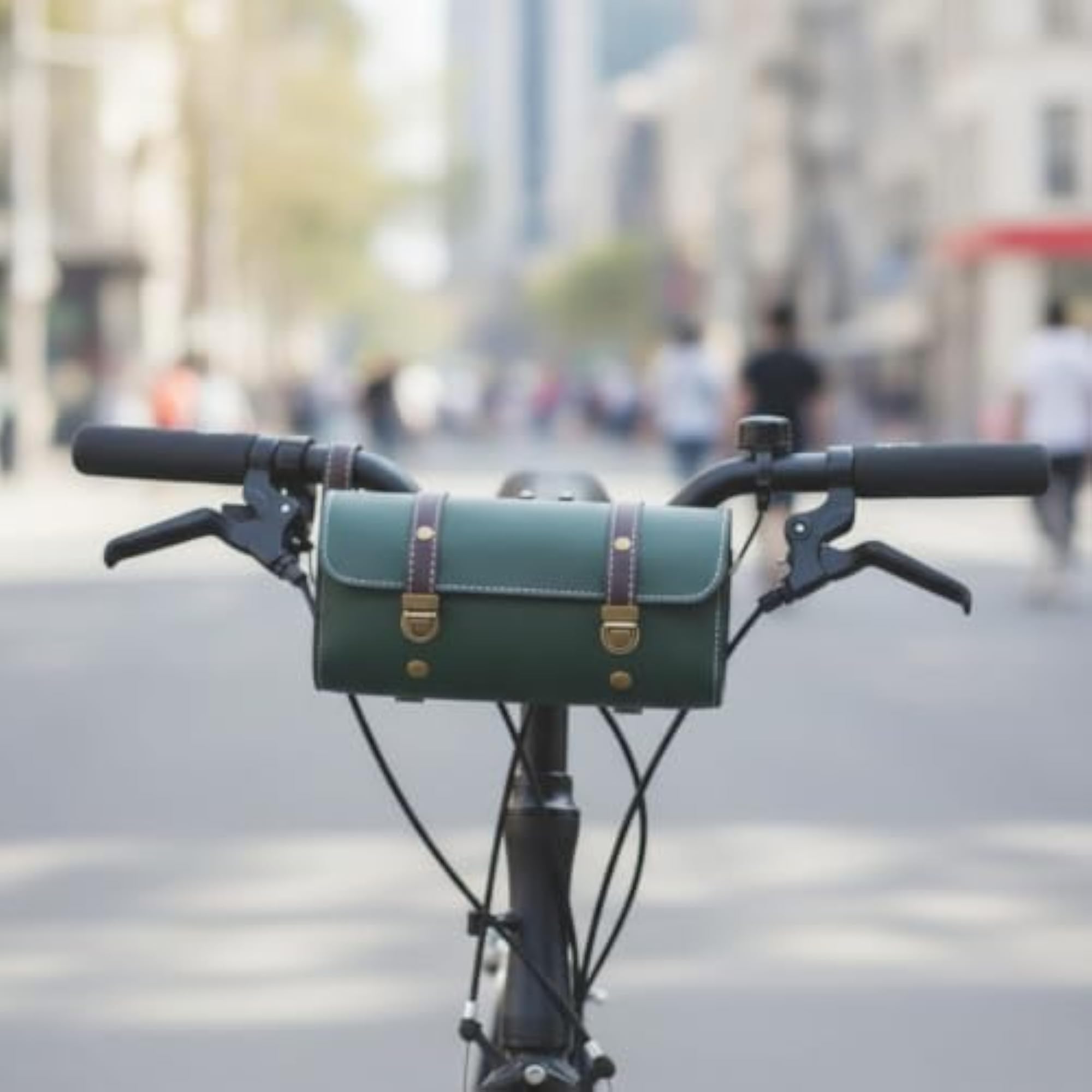 Vintage-Style Cylindrical Handlebar Bag, Retro Handlebar Bag