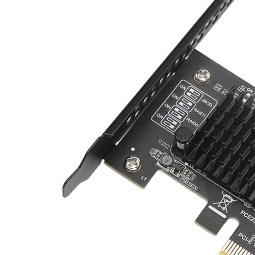 Carte PCIe vers SATA 3.0 à 2 ports avec contrôleur RAID pour PC Linux et Windows - 7
