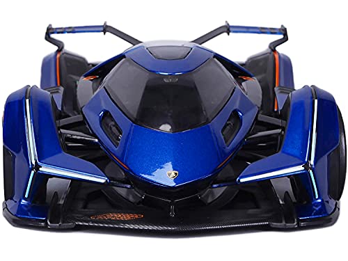 Lambo V12 Vision Gran Turismo Blue Metallic 118 miniatura 3