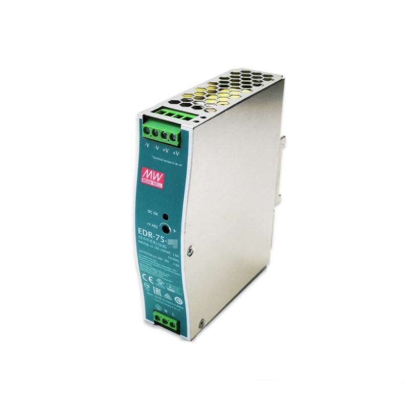 Mean Well EDR 120W 10A Switching Power Supply AC/DC Single Output Industrial DIN Rail EDR-120-12 Power Supply Driver Transformer Slim Metal Case