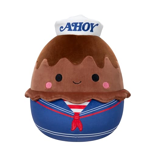 Squishmallows Original “Stranger Things” 10-Inch Chocolate Pudding - Official Jazwares Plush (Medium-Sized)