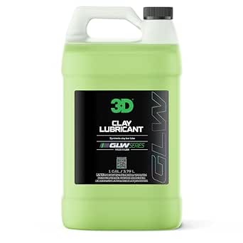 3D Clay Lubricant 1 Gallon – Professional Grade Clay Bar Detailing – Smooth Glide, Scratch-Free Formula for Clay Bar, Pad & Towel – Removes Contaminants, Safe for All Paint – Made in USA