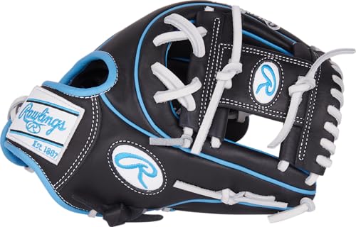 Rawlings | NXT Series Baseball Glove | 11.5' | RHT | Contour Youth Fit - Pro I Web | Black/Columbia Blue by Rawlings - Image 2