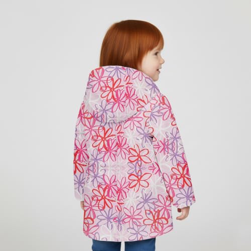 Image of Hunter Clothes Girls - Plush Lined Waterproof Rain Jacket with Hood | Lightweight Windbreaker Coat for Girls Sizes (2T-12)
