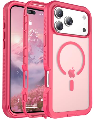 Coque Phone Pro Max MagSafe rose idéale pour protéger votre téléphone au bureau
