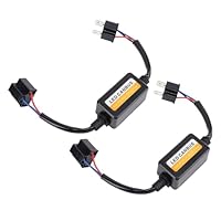2 Stück H4 LED CANbus Decoder DC 9 Bis 16 V Plug and Play Anti-Flackern LED-Scheinwerfer-Widerstandsdecoder