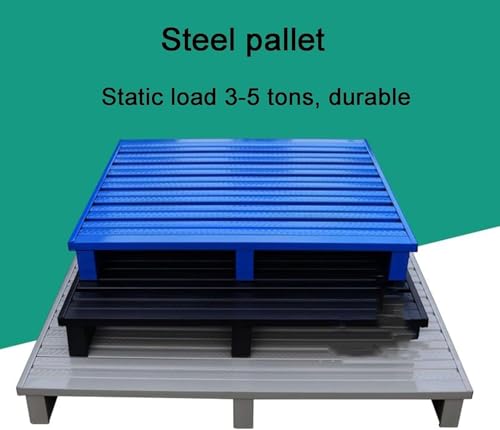Plate-forme haute charge 100x100cm en métal robuste bleu
